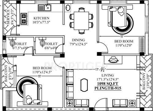 Himang Sampreetra (2BHK+2T (1,098 sq ft) 1098 sq ft) Himang Sampreetra (2BHK+2T (1,098 sq ft) 1098 sq ft)