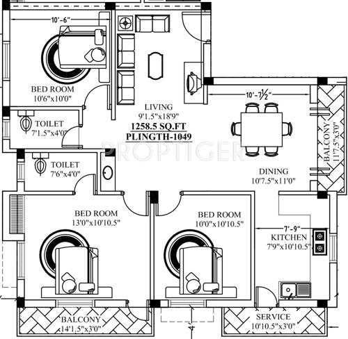 Himang Sampreetra (3BHK+2T (1,258 sq ft) 1258 sq ft) Himang Sampreetra (3BHK+2T (1,258 sq ft) 1258 sq ft)