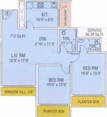 Maredian Heights (2BHK+2T (712 sq ft) 712 sq ft) Maredian Heights (2BHK+2T (712 sq ft) 712 sq ft)