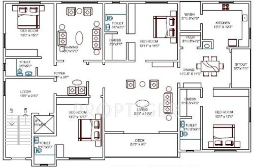 Manbhum Ivy (4BHK+4T (3,416 sq ft) + Pooja Room 3416 sq ft)