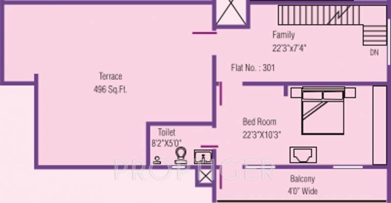 Mascot Residency (3BHK+3T (2,226 sq ft) 2226 sq ft)