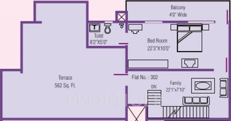 Mascot Residency (3BHK+3T (2,290 sq ft) 2290 sq ft)