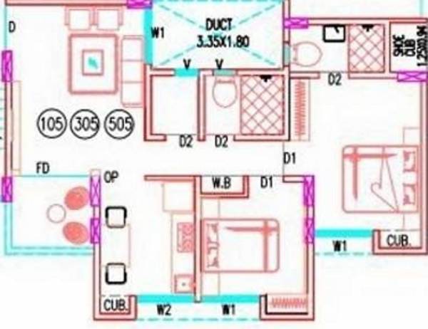 Durga Riddhi Siddhi Tower Riddhi (2BHK+2T (910 sq ft) 910 sq ft)