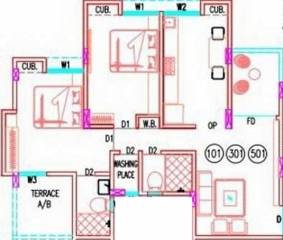 Durga Riddhi Siddhi Tower Riddhi (2BHK+2T (759 sq ft) 759 sq ft)