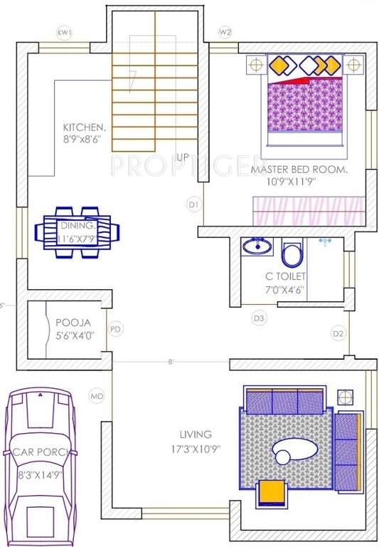 G9 Rathna (3BHK+3T (1,800 sq ft) 1800 sq ft)