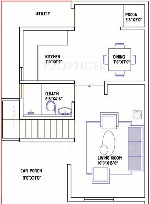 G9 Spacious (2BHK+2T (1,000 sq ft) + Pooja Room 1000 sq ft) G9 Spacious (2BHK+2T (1,000 sq ft) + Pooja Room 1000 sq ft)