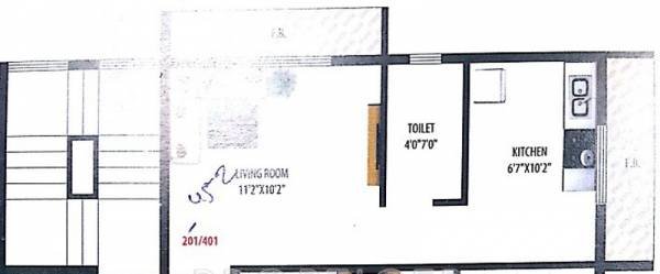 Thakur Westend (1BHK+1T (452 sq ft) 452 sq ft)