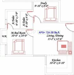 Royal Aadhira (2BHK+2T (724 sq ft) 724 sq ft) Royal Aadhira (2BHK+2T (724 sq ft) 724 sq ft)