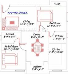 Royal Aadhira (2BHK+2T (991 sq ft) 991 sq ft) Royal Aadhira (2BHK+2T (991 sq ft) 991 sq ft)