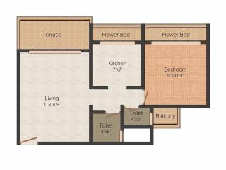 RD Parvati Castle (1BHK+1T (715 sq ft) 715 sq ft)