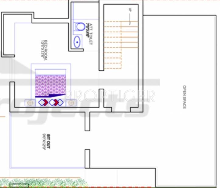G9 Gardenia (2BHK+2T (1,400 sq ft) + Pooja Room 1400 sq ft)