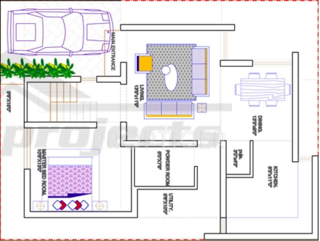 G9 Gardenia (3BHK+2T (1,650 sq ft) + Pooja Room 1650 sq ft)