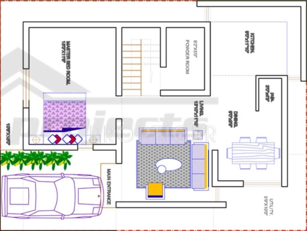 G9 Gardenia (3BHK+2T (1,800 sq ft) + Pooja Room 1800 sq ft)