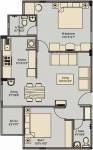 CoEvolve Elvira (2BHK+2T (972 sq ft) 972 sq ft)