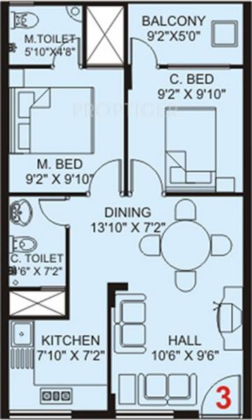 IN Evoke (2BHK+2T (720 sq ft) 720 sq ft)