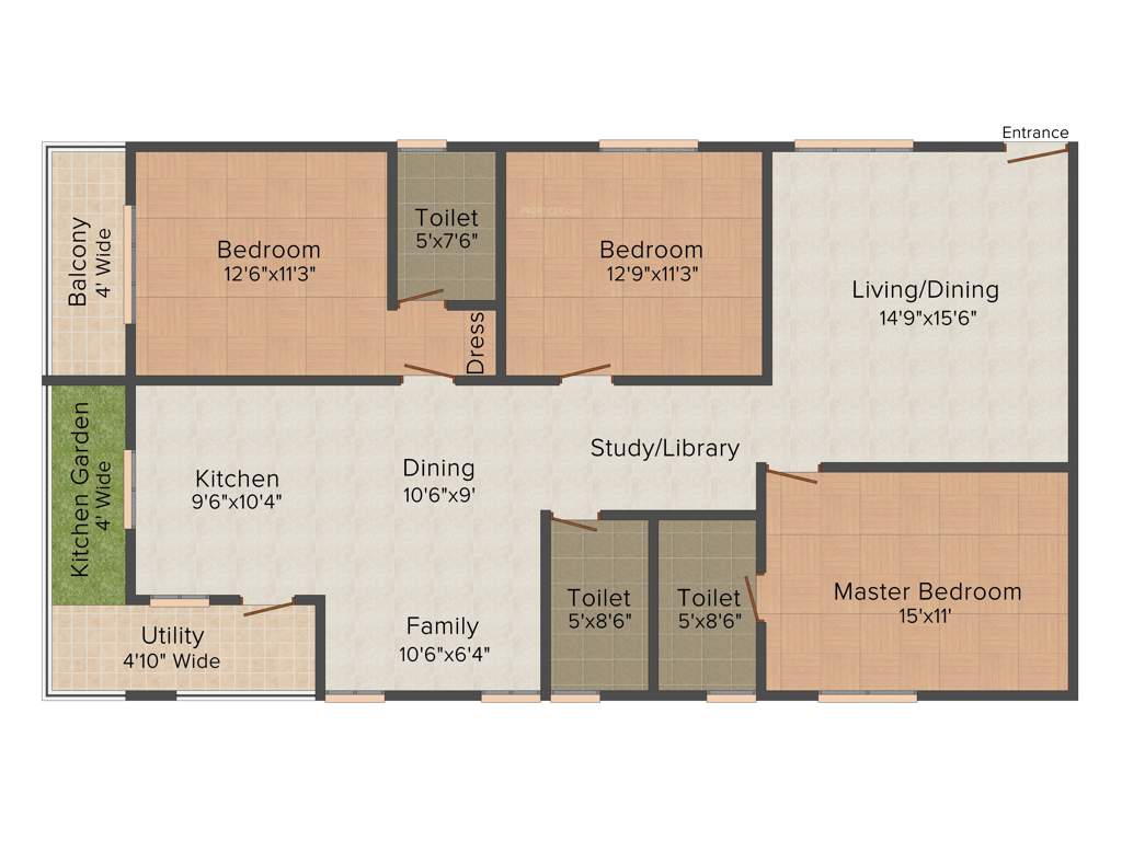 Shyam Abhinandan (3BHK+3T (1,755 sq ft) 1755 sq ft)