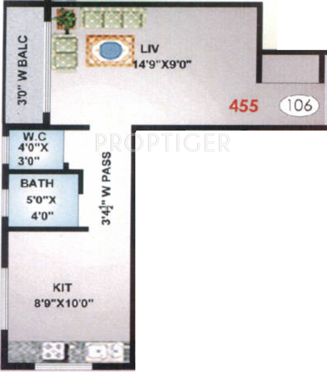 Raj Shree Odhav Park (1BHK+1T (455 sq ft) 455 sq ft)