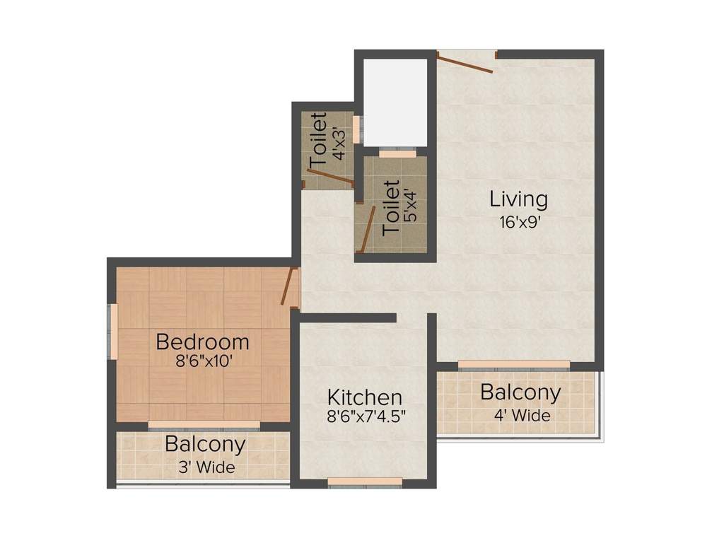 Raj Shree Odhav Park (1BHK+1T (595 sq ft) 595 sq ft)