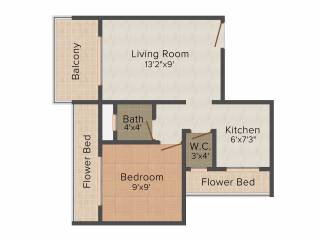 Shubh Enclave (1BHK+1T (620 sq ft) 620 sq ft)