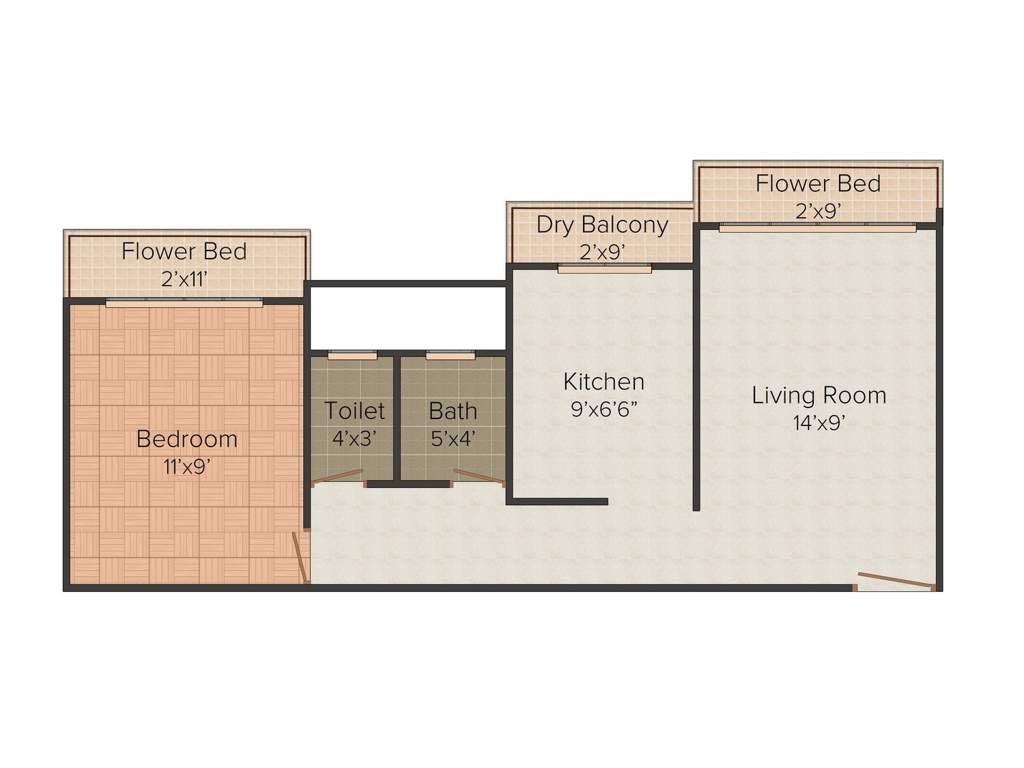 Shivani Samruddhi Garden (1BHK+1T (620 sq ft) 620 sq ft)
