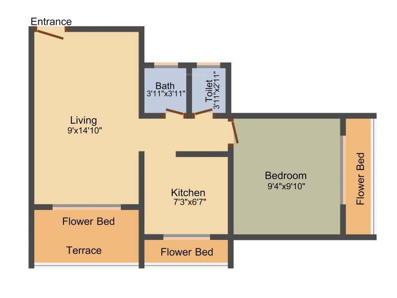 Pruthvi Apartment (1BHK+1T (636 sq ft) 636 sq ft)