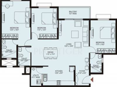 MMG Aishwarya Royal (3BHK+3T (1,693 sq ft) 1693 sq ft)