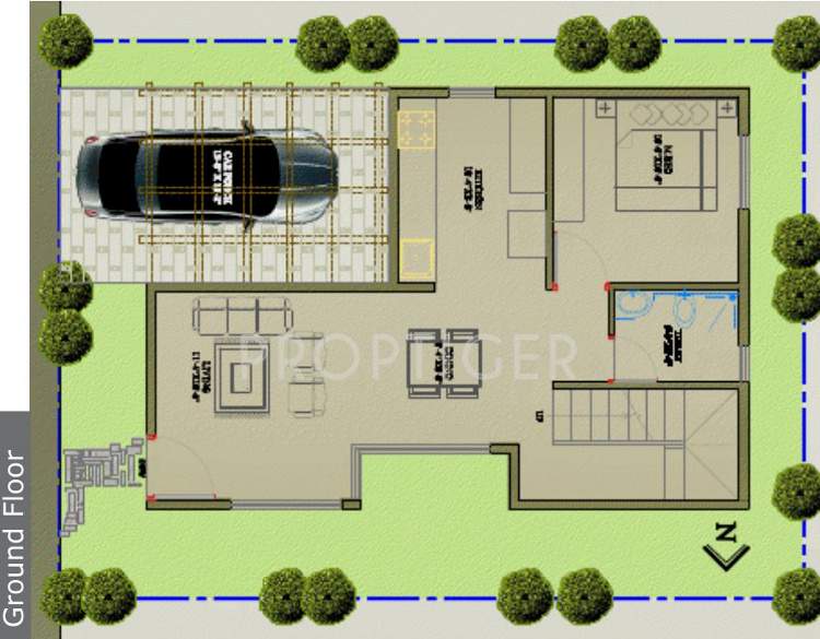 MCB Pinewoods (2BHK+2T (1,200 sq ft) 1200 sq ft)