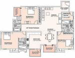 Salarpuria Sattva Aristrocracy (3BHK+3T (2,345 sq ft)   Servant Room 2345 sq ft)