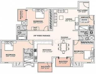 Salarpuria Sattva Aristrocracy (3BHK+3T (2,345 sq ft) Servant Room 2345 sq ft) Salarpuria Sattva Aristrocracy (3BHK+3T (2,345 sq ft) Servant Room 2345 sq ft)