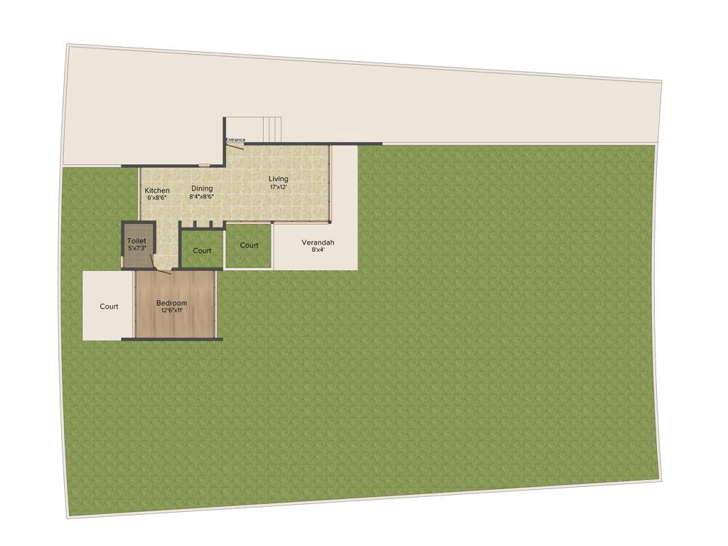 Sarthav Abhishree Orchard (1BHK+1T (900 sq ft) 900 sq ft)