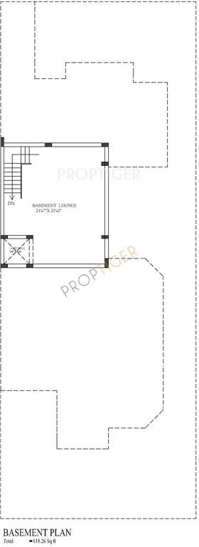 Jaypee Jaypee Villas (5BHK+7T (5,865 sq ft)   Servant Room 5865 sq ft)
