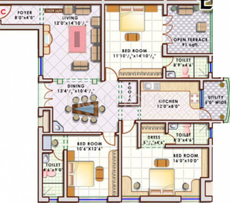 Doshi Sri Mahalakshmi Utsav (3BHK+3T (1,620 sq ft) Pooja Room 1620 sq ft) Doshi Sri Mahalakshmi Utsav (3BHK+3T (1,620 sq ft) Pooja Room 1620 sq ft)