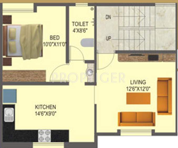 Ujwal Homes Gold Ember Villa (3BHK+3T (2,127 sq ft) 2127 sq ft)