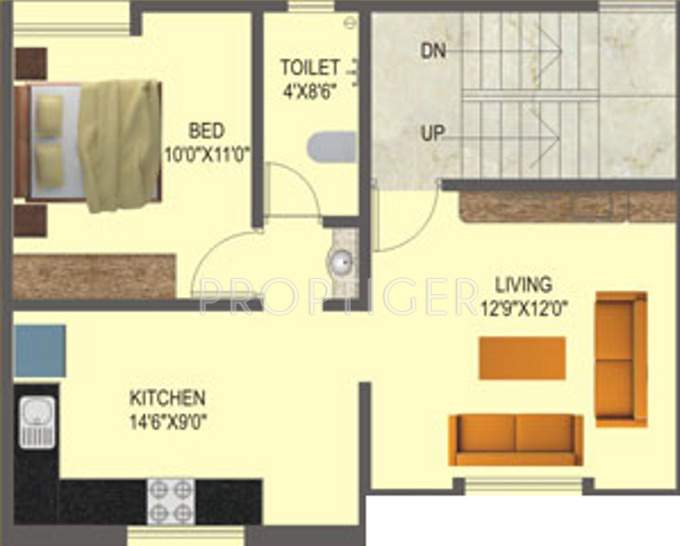 Ujwal Homes Gold Ember Villa (3BHK+3T (2,084 sq ft) 2084 sq ft)