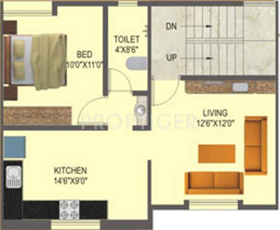 Ujwal Homes Gold Ember Villa (3BHK+3T (2,046 sq ft) 2046 sq ft)