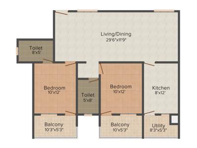 IN Espana (2BHK+1T (1,345 sq ft) 1345 sq ft)