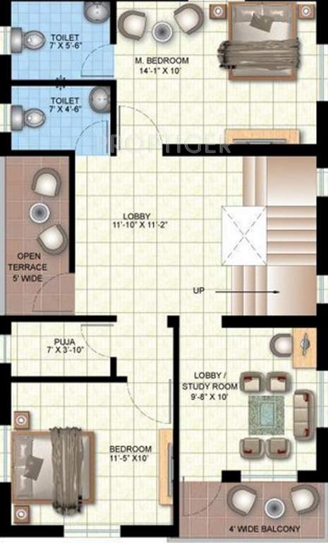 Vasundhara Basudev Villa Phase I (3BHK+3T (1,250 sq ft) 1250 sq ft)