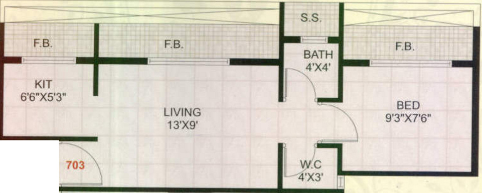 Sitaram Kutir (1BHK+1T (655 sq ft) 655 sq ft) Sitaram Kutir (1BHK+1T (655 sq ft) 655 sq ft)