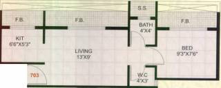 Sitaram Kutir (1BHK+1T (655 sq ft) 655 sq ft) Sitaram Kutir (1BHK+1T (655 sq ft) 655 sq ft)