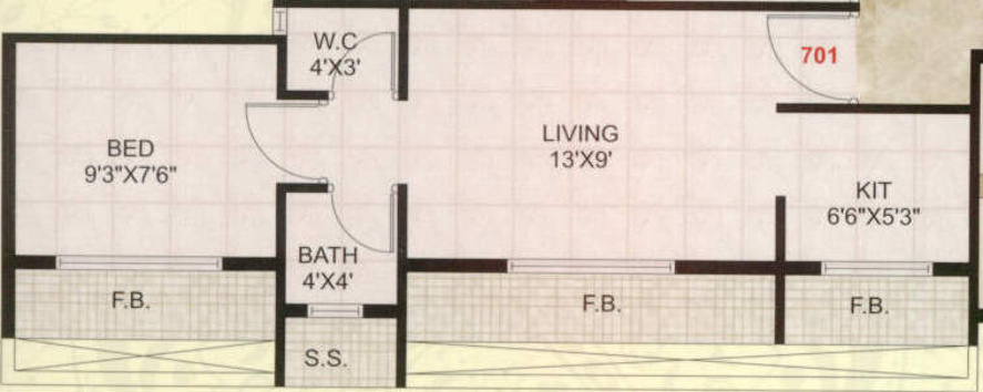 Sitaram Kutir (1BHK+1T (635 sq ft) 635 sq ft) Sitaram Kutir (1BHK+1T (635 sq ft) 635 sq ft)