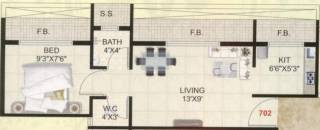 Sitaram Kutir (1BHK+1T (595 sq ft) 595 sq ft) Sitaram Kutir (1BHK+1T (595 sq ft) 595 sq ft)