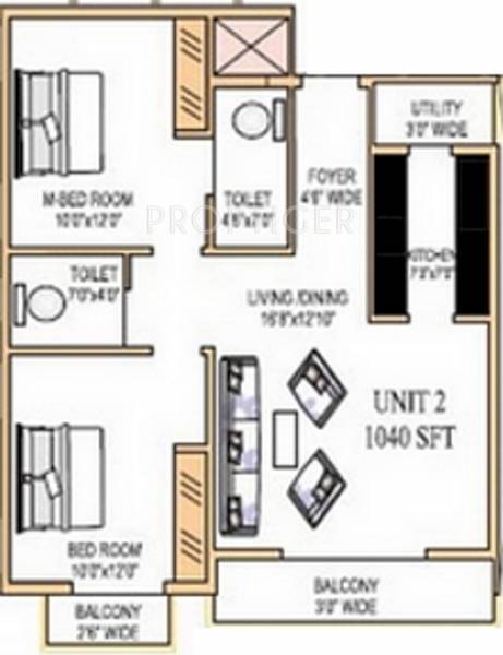 Prabhavathi Park View (2BHK+2T (1,040 sq ft) 1040 sq ft) Prabhavathi Park View (2BHK+2T (1,040 sq ft) 1040 sq ft)