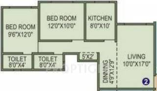 Agarwal Krishna Residency (2BHK+2T (915 sq ft) 915 sq ft) Agarwal Krishna Residency (2BHK+2T (915 sq ft) 915 sq ft)