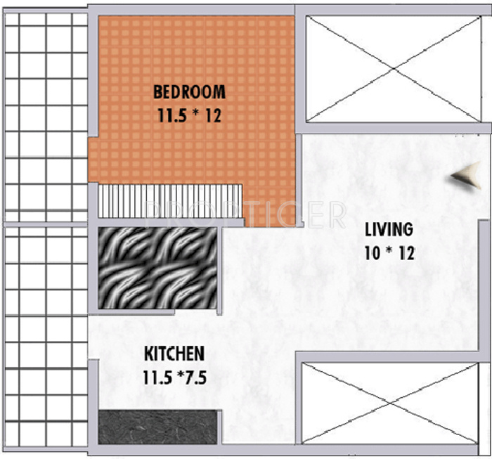 Trendz Whispering Woods (1BHK+1T (691 sq ft) 691 sq ft) Trendz Whispering Woods (1BHK+1T (691 sq ft) 691 sq ft)