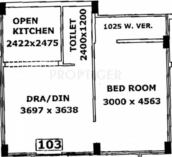 Krishti Dream (1BHK+1T (624 sq ft) 624 sq ft) Krishti Dream (1BHK+1T (624 sq ft) 624 sq ft)