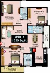 Avani Hills (3BHK+3T (1,530 sq ft) 1530 sq ft) Avani Hills (3BHK+3T (1,530 sq ft) 1530 sq ft)