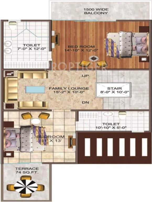 Urbainia Trikaya Golf Ville (4BHK+4T (2,730 sq ft)   Servant Room 2730 sq ft)