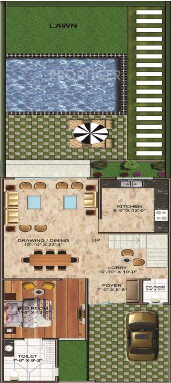 Urbainia Trikaya Golf Ville (4BHK+4T (2,730 sq ft)   Servant Room 2730 sq ft)