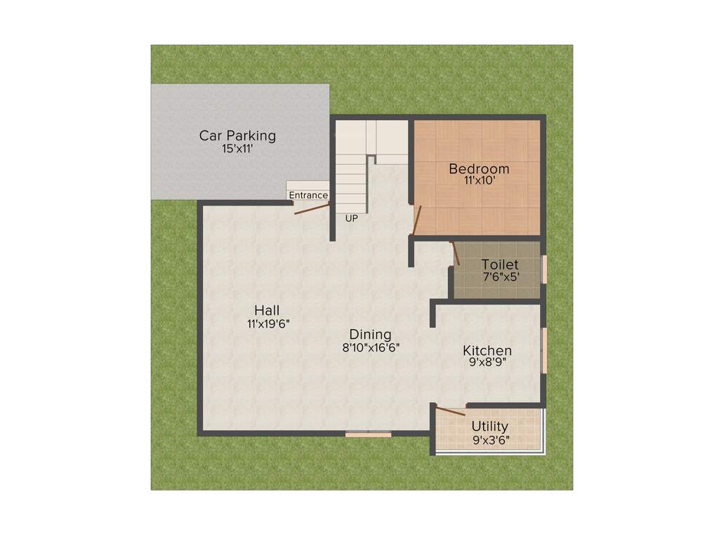 Peninsula Solitaire (3BHK+3T (1,936 sq ft) 1936 sq ft)