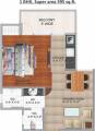 Urbainia Trinity (1BHK+2T (595 sq ft) 595 sq ft) Urbainia Trinity (1BHK+2T (595 sq ft) 595 sq ft)